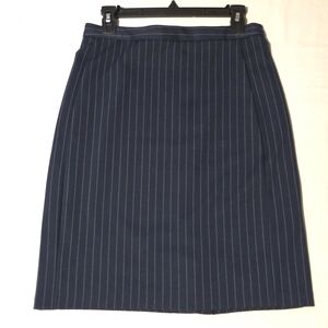 ​Banana Republic Navy Pinstripe Pencil Skirt | Petite 8P | Corporate Chic
